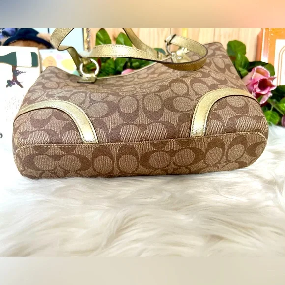 💜COACH Heritage Tote Stars Signature - Picture 4 of 11